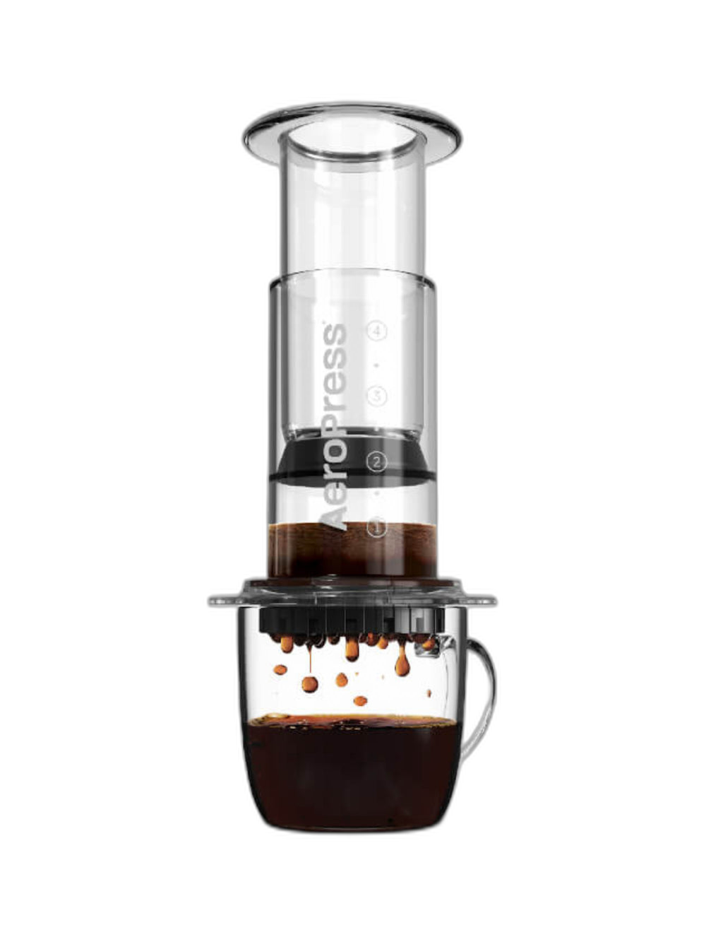 Aeropress Clear - fond transparent