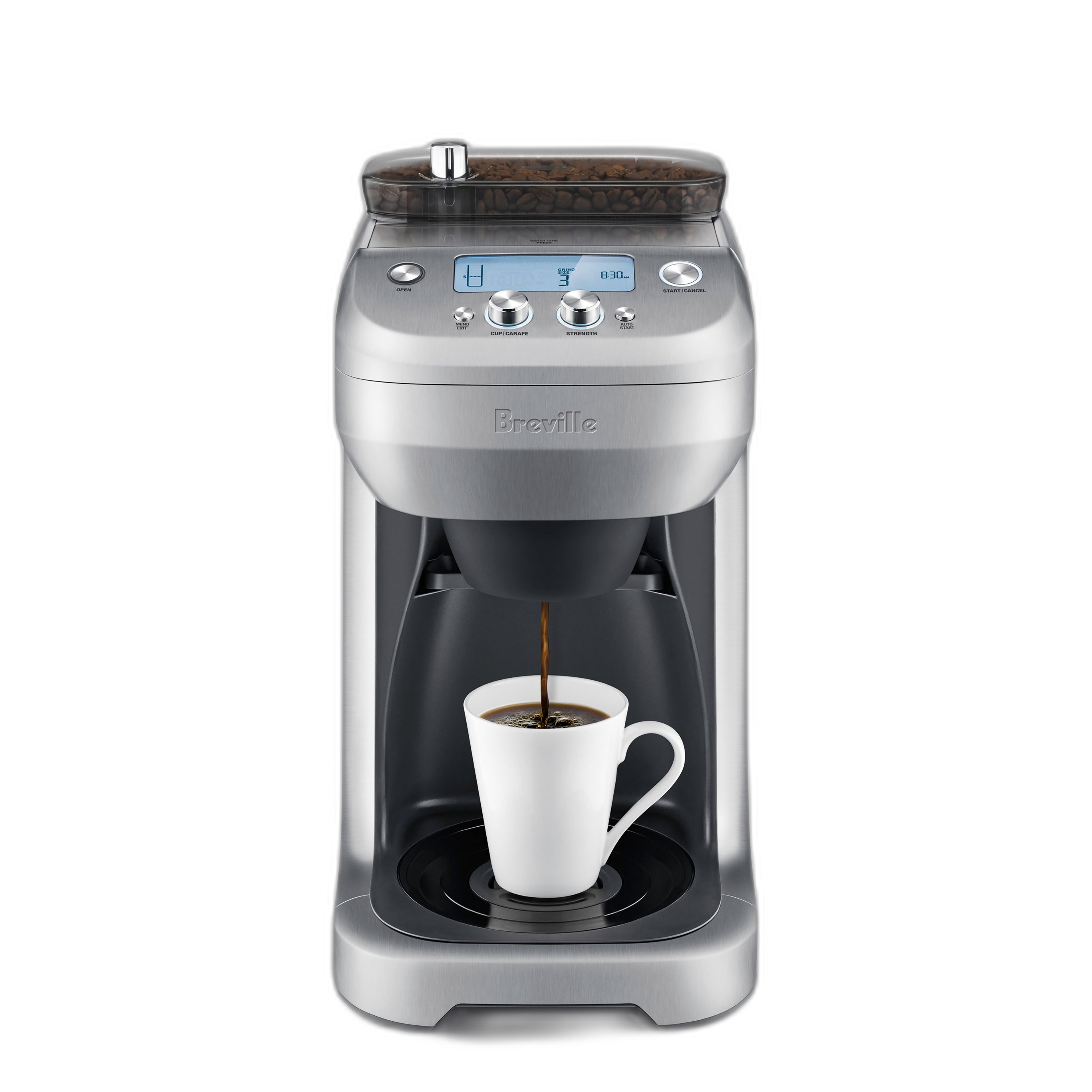 Machine café filtre Breville the Grind Control™ - fond transparent