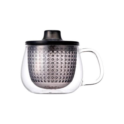 Heat resistant glass mug