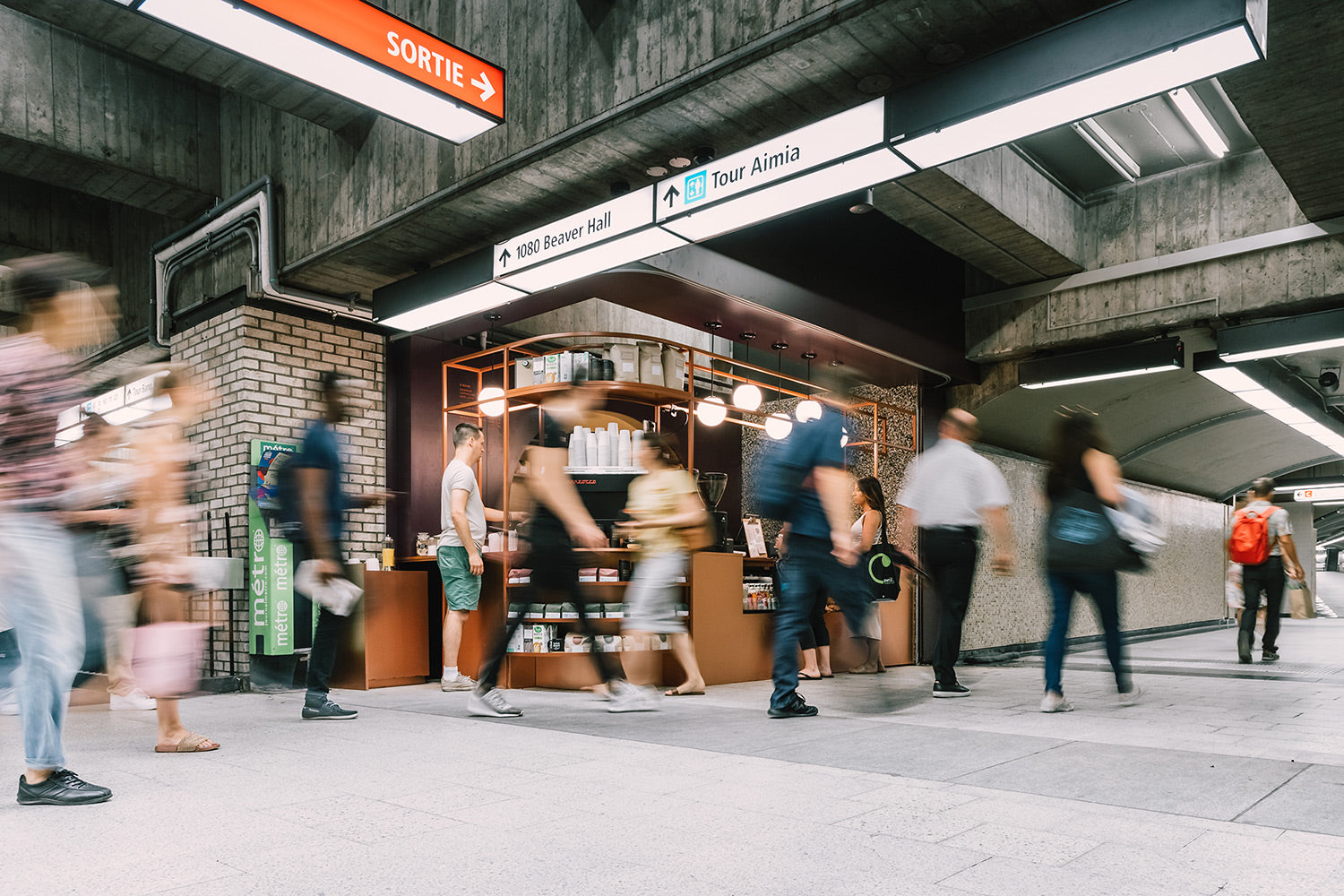 Nouveau café dans le métro Square Victoria