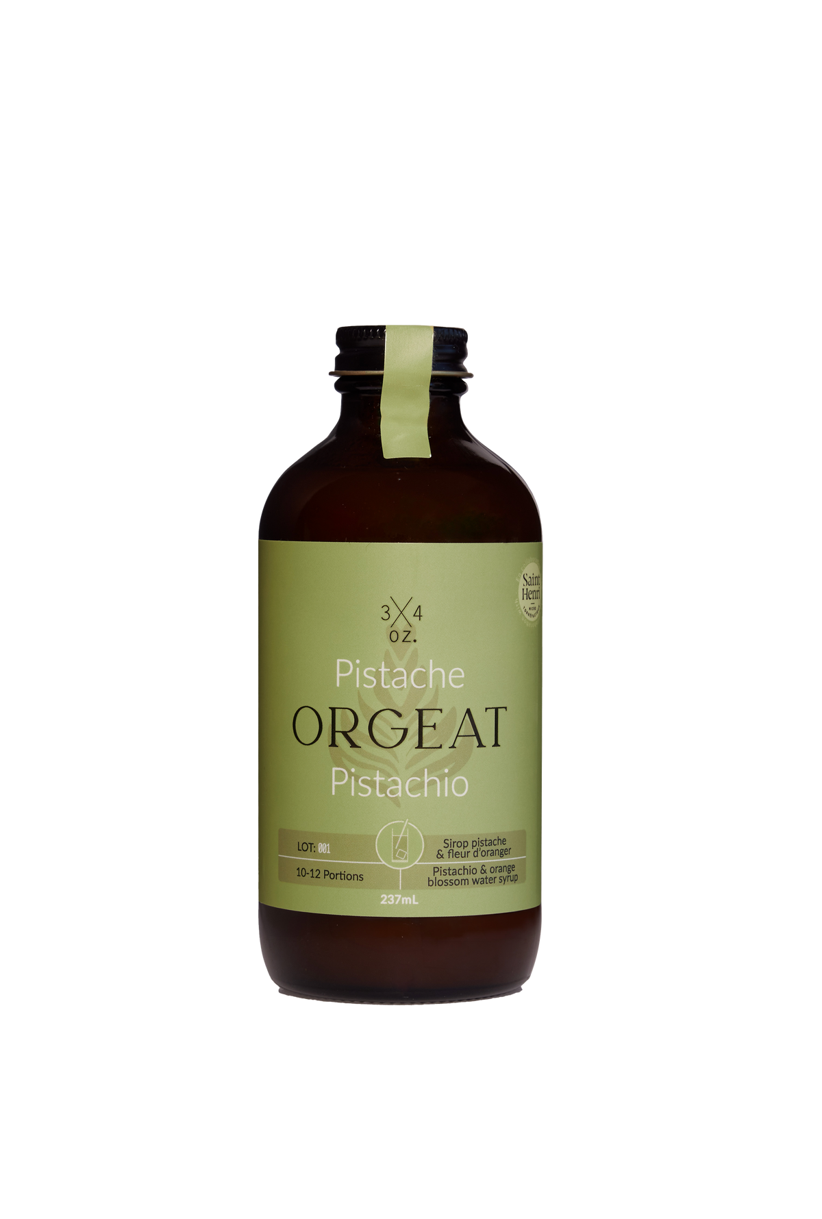 Sirop à café - Pistache & Fleurs d'Oranger