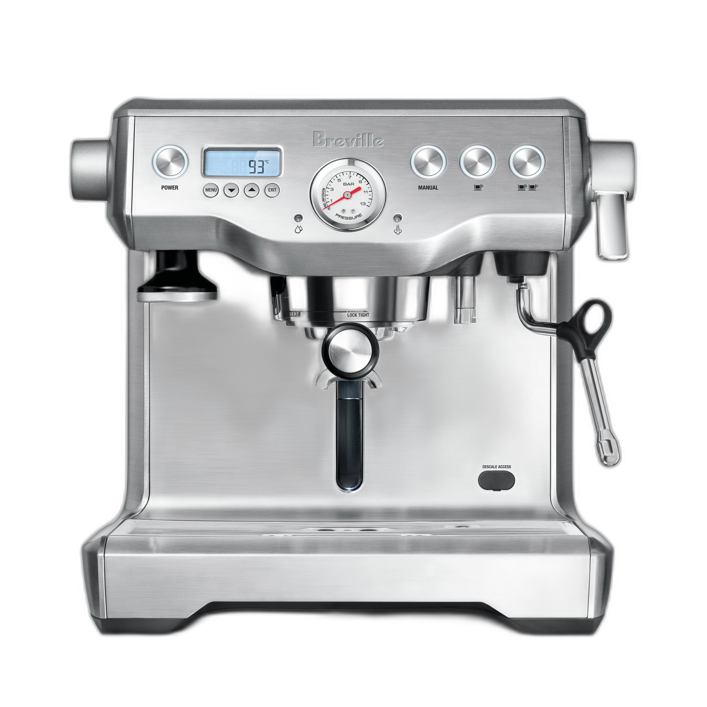 Machine espresso Breville the Dynamic Duo - fond transparent