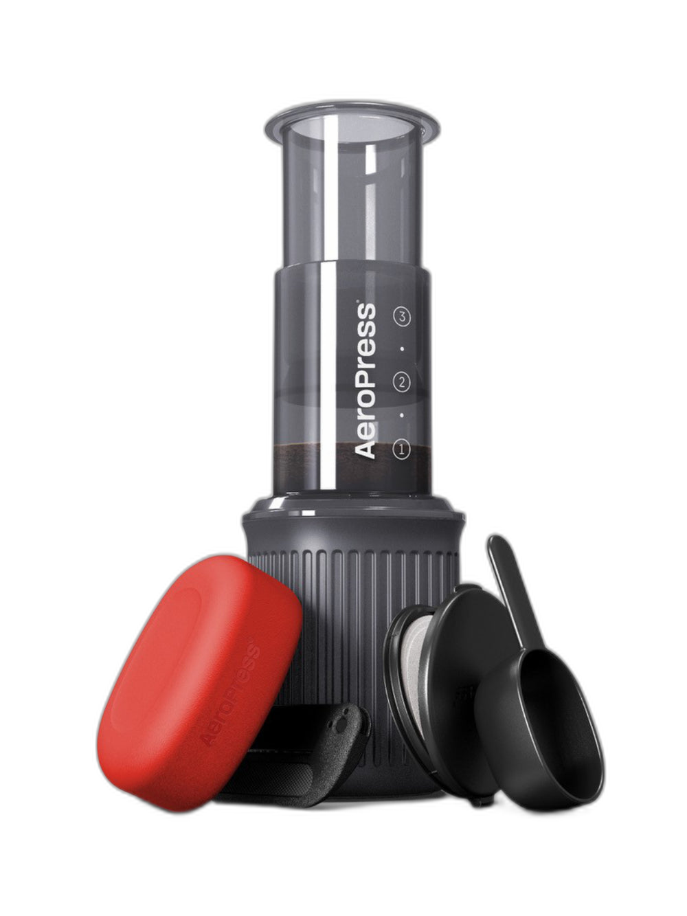 Aeropress Go - fond transparent